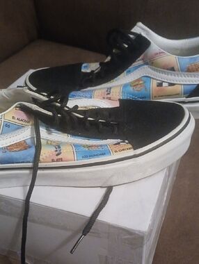 Vans Lotería Old Skool Sneakers - Black & Multicolor Panel